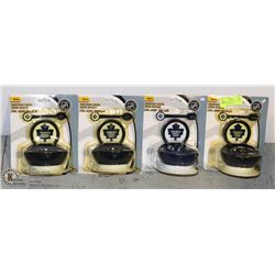 LOT OF 4 TORONTO MAPLE LEAFS SUCTION BOWL WITH