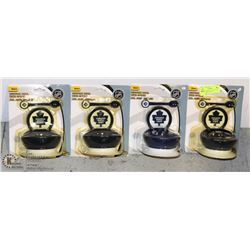 LOT OF 4 TORONTO MAPLE LEAFS SUCTION BOWL WITH