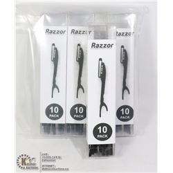 10 PACK X4  DISPOSABLE RAZORS NEW