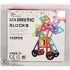 Image 1 : 133PC MAGNETIC BLOCKS LEARNING TOY AGES 3+