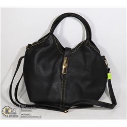 NEW BLACK BUCKET STYLE LADIES PURSE