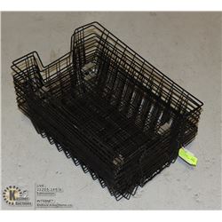 LOT OF 13 STAPLES ORGANIZING BASKETS