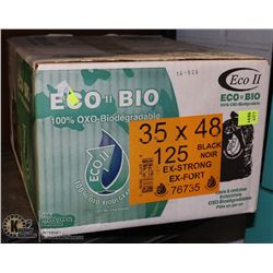 UNCLAIMED CASE OF 35 X 48" GARBAGE BAGS