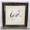 Image 1 : FRAMED +MATTED ASIAN PICTURE 15X15IN