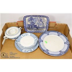 ANTIQUE ABBEY ENGLAND JONES & SONS PLATTER/ 6 PCS