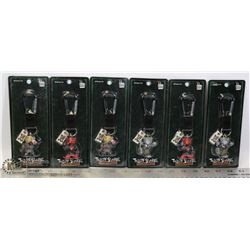 FLAT OF TEDDY SCARES KEY CHAINS