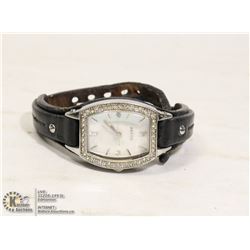 LADIES FOSSIL WATCH WITH FOSSIL LEATHER BAND