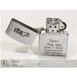 CALKOR WELDING LIGHTER WITH ENGRAVING 1960'S