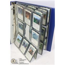 BINDER WITH 1996 LORD OF THE RINGS CARD GAME