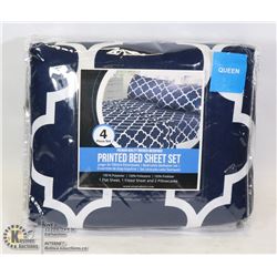 4PC QUEEN BED SHEET SET