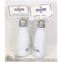 PAIR OF HEINEKEN WATER BOTTLES