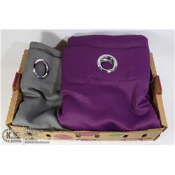 PAIR OF CURTAIN PANELS APPROX. 7FT TALL