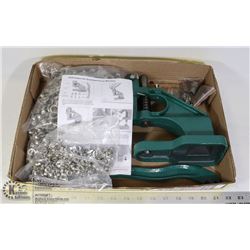 GROMMET PRESS MACHINE AND GROMMETS