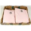 Image 1 : PAIR OF BABY PINK BLACKOUT CURTAIN PANELS APPROX.