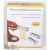 Image 1 : 3PC PASTA ROLLER AND CUTTER SET