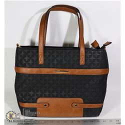 BROWN AND BLACK PURSE