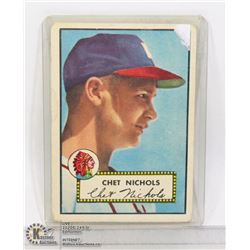 1952 TOPPS CHET NICHOLS BASEBALL CARD