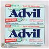 Image 1 : TWO BOTTLES OF ADVIL MINI-GELS PAIN RELIEVER