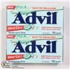 Image 1 : TWO BOTTLES OF ADVIL MINI-GELS PAIN RELIEVER