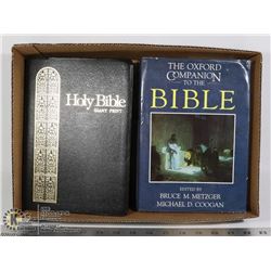 FLAT WITH HOLY BIBLE IN GIANT PRINT AND
