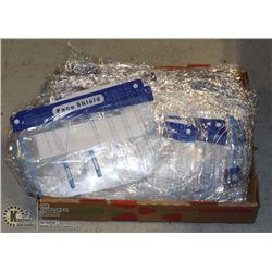 LARGE FLAT OF FACE SHIELDS