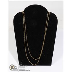 #235-STERING SILVER NECKLACE 18"/2 PCS