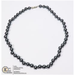 #210-SEA SHELL PEARL NECKLACE 17.5"/8mm