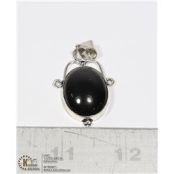 #20-NATURAL BLACK OBSIDIAN PENDANT