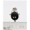 Image 1 : #20-NATURAL BLACK OBSIDIAN PENDANT
