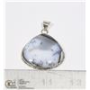 Image 1 : #42-DENDRITIC OPAL PENDANT