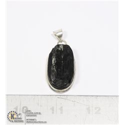 #26-BLACK TOURMALINE PENDANT (RAW)
