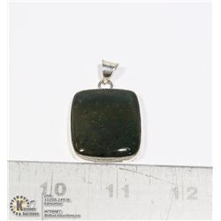 #34-NATURAL INDIA BLOODSTONE PENDANT