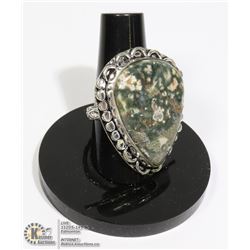 #75-OCEAN JASPER RING/ SIZE 8