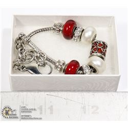 MODERN CHARM BRACELET WITH ASSORTED CHARMS