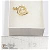 Image 1 : 10K GOLD TRIPLE HEART PENDANT 2CM