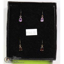 SET OF 2- TEAR DROP EARRINGS IN BOX