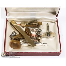 MIXED GROUP OF TIE BARS AND CUFF LINKS