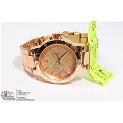 LARGE CHATELAINE LADIES WATCH W/ ST. STEEL BRACELET