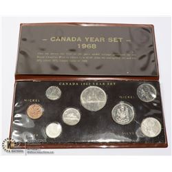 1968 WITH SILVER YEAR COIN SET IN HOLDER