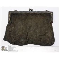 6X5'' ANTIQUE CHAIN LINK MESH EVENING PURSE