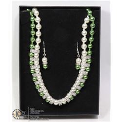 VINTAGE 2-TONE COSTUME NECKLACE SET