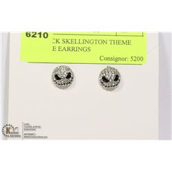 NEW JACK SKELLINGTON THEME SPARKLE EARRINGS