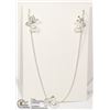 Image 1 : NEW BUTTERFLY THEME EARRINGS AND NECKLACE SET