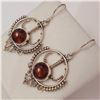 Image 3 : SILVER AMBER  EARRINGS (~WEIGHT 7.4G)