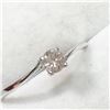 Image 2 : 10K WHITE GOLD DIAMOND(0.3CT,I,G-H) RING