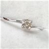 Image 3 : 10K WHITE GOLD DIAMOND(0.3CT,I,G-H) RING