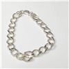 Image 2 : SILVER  BRACELET (~LENGTH 8.5CM) (~WEIGHT 23.3G)