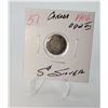 Image 1 : 25)  CANADIAN 1906 EDWARD VII 5 CENT SILVER