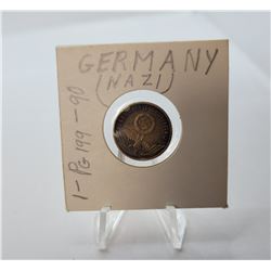 9) NAZI GERMANY 5 PHENNIG 1937 D COIN