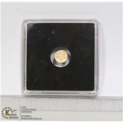 14KT SOLID GOLD BRITISH  CROWN MEDAL